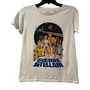 Uniqlo Guerre Stellari Italian Star Wars Shirt Youth Size L